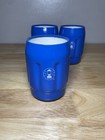   3   Vintage Coleman Lantern Logo Blue Beer Soda Pop Can Holder Coozie Koozie