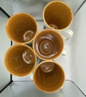 Vintage Kingdom Of Saudi Arabia Souvenir Mug Set Of 5 Camel Falcon Bedouin