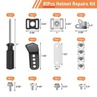 81 Pcs Football Helmet Repair Kit hockey Helmet Replacement Parts Including V   