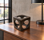 Metal Abstract Welded Sculpture Cube Art Modernist Mid Century Modern 5  X 5 