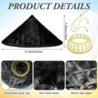 Traditional Chinese Rice Bamboo Hat Asian Straw Vietnamese Bamboo Hat For Women