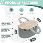Perabella Baby Diaper Caddy Organizer For Changing Table  Baby Storage Basket
