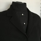 English Hunt Seat Ratcatcher Black Show Bib Dickie With Ab Buttons