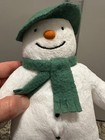 Vintage Eden The Snowman Plush Green Hat Scarf Stuffed Toy 8 5   