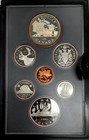 1981 Canada 7 Coin Proof Set In Rcm Case W coa W 50  Silver Locomotive Dollar