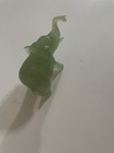 Gorgeous  Handmade Carved Natural Green Stone Elephant  jade  