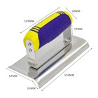 Concrete Tools Set Stainless Steel Hand Edger  6  X 3   Yellow  Blue