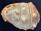 1920 s Antique Vintage Italian Hand Carved Cameo Shell Lamp Cover- Lady  rare 