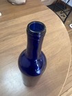 Vintage Cobalt Blue Glass Decorative Wine  Bottle Empty 750ml  11 5 Inches Tall
