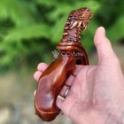 Original Ergonomic Dragon Style Wooden Cane  Fantasy Walking Stick By Gc-artis