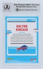 Dalton Kincaid Buffalo Bills Signed 2023 Panini Donruss  308 Bas 10 Rookie Card