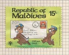 Disney Characters Worldwide Album Page     Maldives   Grenadines Cto Used