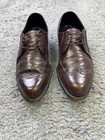Freeman Bootmaker Guild Oxfords Men 8 5 D Brown Leather Cradles The Heel Vtg