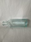 Antique Pinex Trade Mark Embossed Medicine Bottle Aqua Glass Cork Top C1920