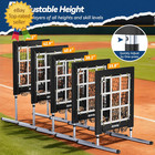 9 Hole Pitching Net With Strike Zone  Heavy-duty Baseball   Softball Training Eq