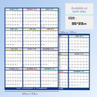 2025 12 Month Wall Calendar Monthly Large Wet   Dry Erase Laminated 23x35 Inche