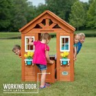 Timberlake Cedar Wooden Kids Playhouse  Play Kitchen  Snack Bar Window