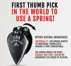 Black Mountain Thumb Picks For Acoustic Guitar  Electric   Jazz Tipped - 5 Pack