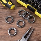 Customylife 4pcs 1 4 In X 9 Balls Bicycle Crank Ball Bearing Silver Bottom Brack