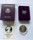 1990-s Silver American Silver Proof W  Box   Coa - Pristine - Free Ship 