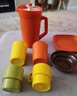 Vintage Tupperware Toy Dishes Serv-it Lot Of 9 Pieces Pitcher Cups Tray Bowls