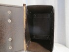 Chocolate Brown Faux Leather 45 Rpm 7 Inch Vinyl Record Tote Carrying Case