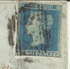 Great Britain Sg 14-4 Margins single Frank  Liverpool Ap 29 1851 To London 