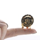 Set Of 12 Ultra Miniature 1 12 Dollhouse Brass Zodiac Plates With Easels