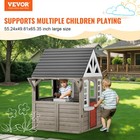Vevor Outdoor Wooden Playhouse Kids Garden Games Cottage With Door Window Sink