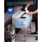 Uimoso 65 1 Qt Underbar Ice Bin With Sliding Lid  24 X 19 In Commercial Ice Bin