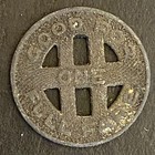 Honolulu Rapid Transit 1924 G f One Full Fare Transit Token Zinc 16mm   1 