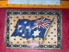 Australia Antique Tobacco Cigar Felt Flag World History 1890s    silks    Stars