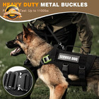Service Dog Vest Harness For Large Dog  Tactical Working Molle Vest With 10 Pet