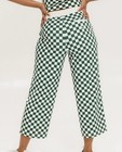 Fore All Women   s Bronson Pants Green ivory Checkered Sz Xs Nwot