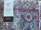Anne De Solene 1  Euro Pillow Sham paisley rose 100  Sateen Cotton 300 Tc nwt