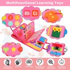 Toddlers Busy Board Learning activities Toy Montessori Toys For 2 Years Old Girl