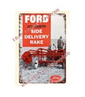 1959 Farmcabin Tractor Side Delivery Rake Mechanic Farming Memorabilia  Tin Sign