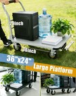 Dolly Cart Hand Truck Folding Heavy Duty Moving Capacity Wheels Trolley 1800 Lbs