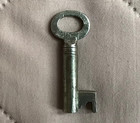 Vintage Antique Open Barrel Skeleton Key Desk Lock Padlock