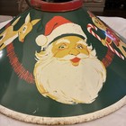 1950   s Vintage Tin Metal Litho Santa Rudolph Gingerbread Christmas Stand