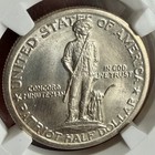 1925 50c Lexington Commemorative Half Dollar Ngc Ms 66 