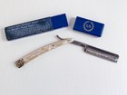 Vintage Dubl Duck Wonderedge Straight Razor Pearlduck W Original Plastic Box