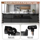 200  X 34  Extra Wide Retractable Baby Pet Gate Indoor Outdoor Mesh Safety Fence