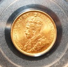 1913 Canada 5  Gold Coin Pcgs 62