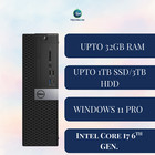 Dell Desktop Pc I7  Up To 32gb Ram  3tb Ssd  Windows 11 Pro  Wifi   Bt  Dvd-rw