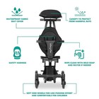 Dream On Me Drift Rider Stroller With Canopy 360 Degree Rotation Black