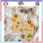 100pc Kraft Paper Hang Tags Blank Price Labels For Retail Inventory Jewelry Shop