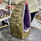 7 42lb  Top Natural Amethyst Crystal Church Cathedral Geode Mineral Specimen