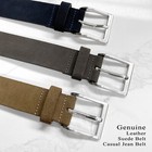 41101 Genuine Leather Suede Belt Casual Jean Belt 1-1 2  38mm  Wide
