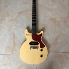 Vintage  58 Lp Junior Double Cut Electric Guitar Lightly Aged Dc Tv Yellow Relic